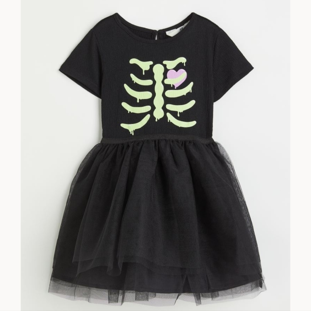 H&M Skeleton Tulle Dress 2T